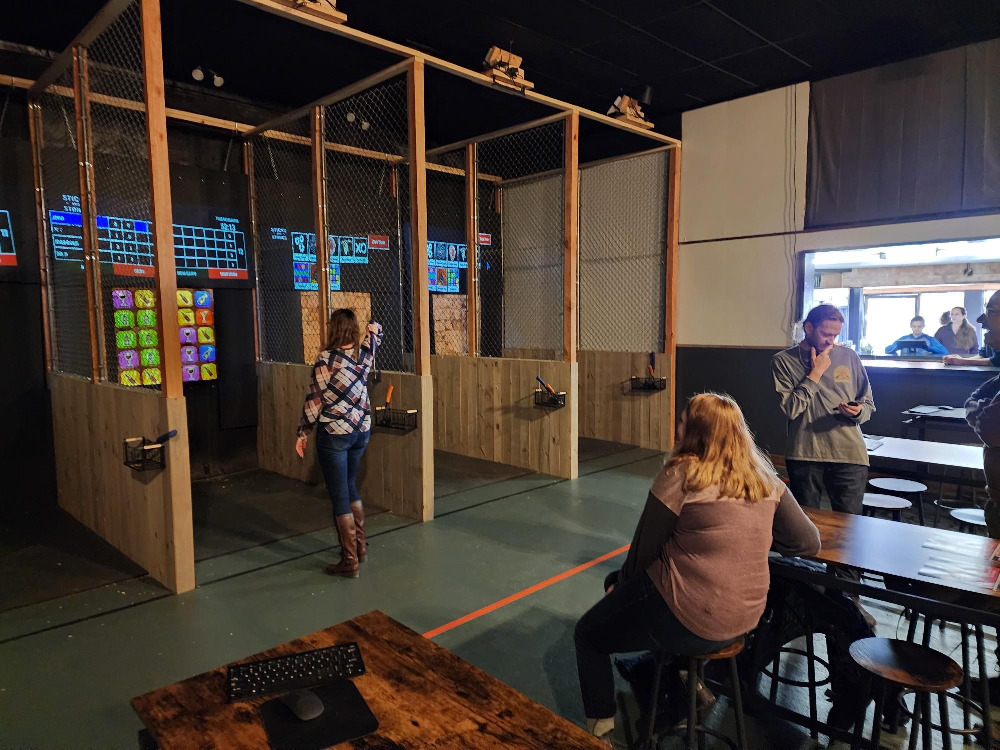 ATR Company Event at Sticks & Stones Axe Throwing
						  